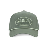 Von Dutch - Rubber Patch - 6-Panel Cap - Olive - Headz Up 
