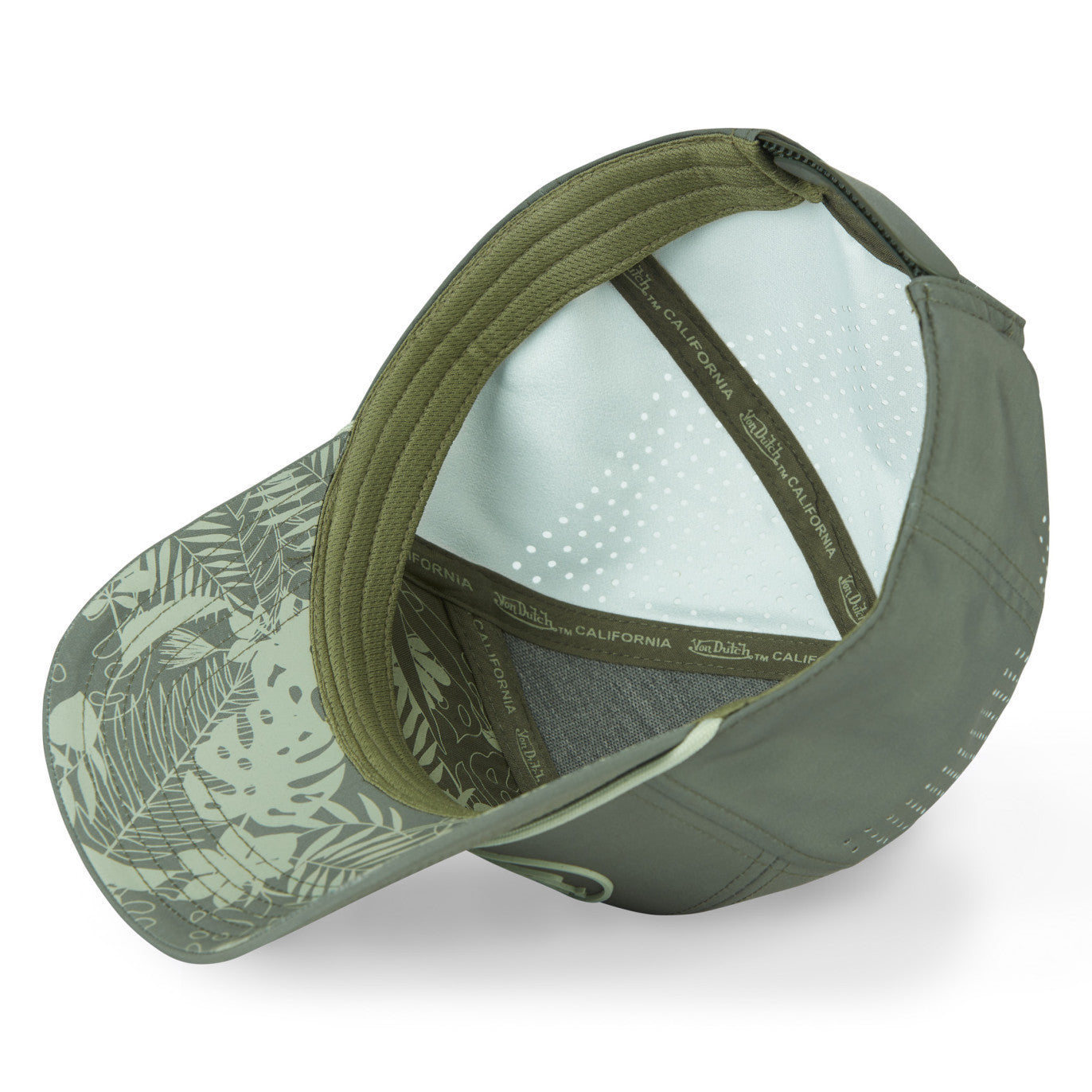 Von Dutch - Rubber Patch - 6-Panel Cap - Olive - Headz Up 