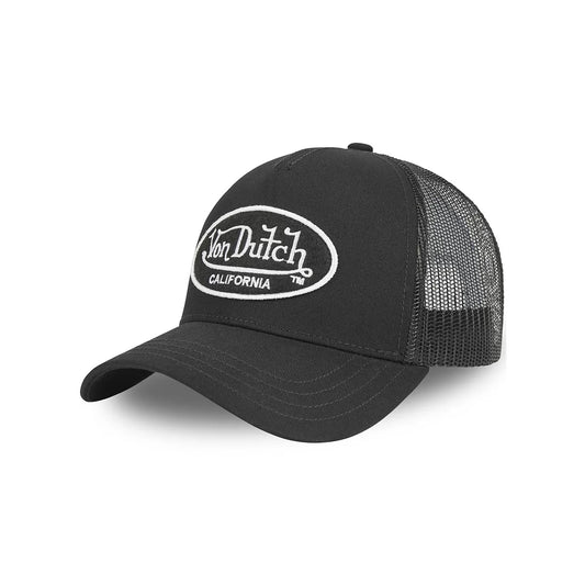 Von Dutch - Oval Patch Black Trucker Cap - Headz Up 