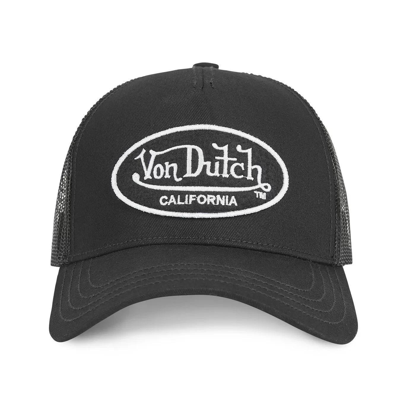 Von Dutch - Oval Patch Black Trucker Cap - Headz Up 