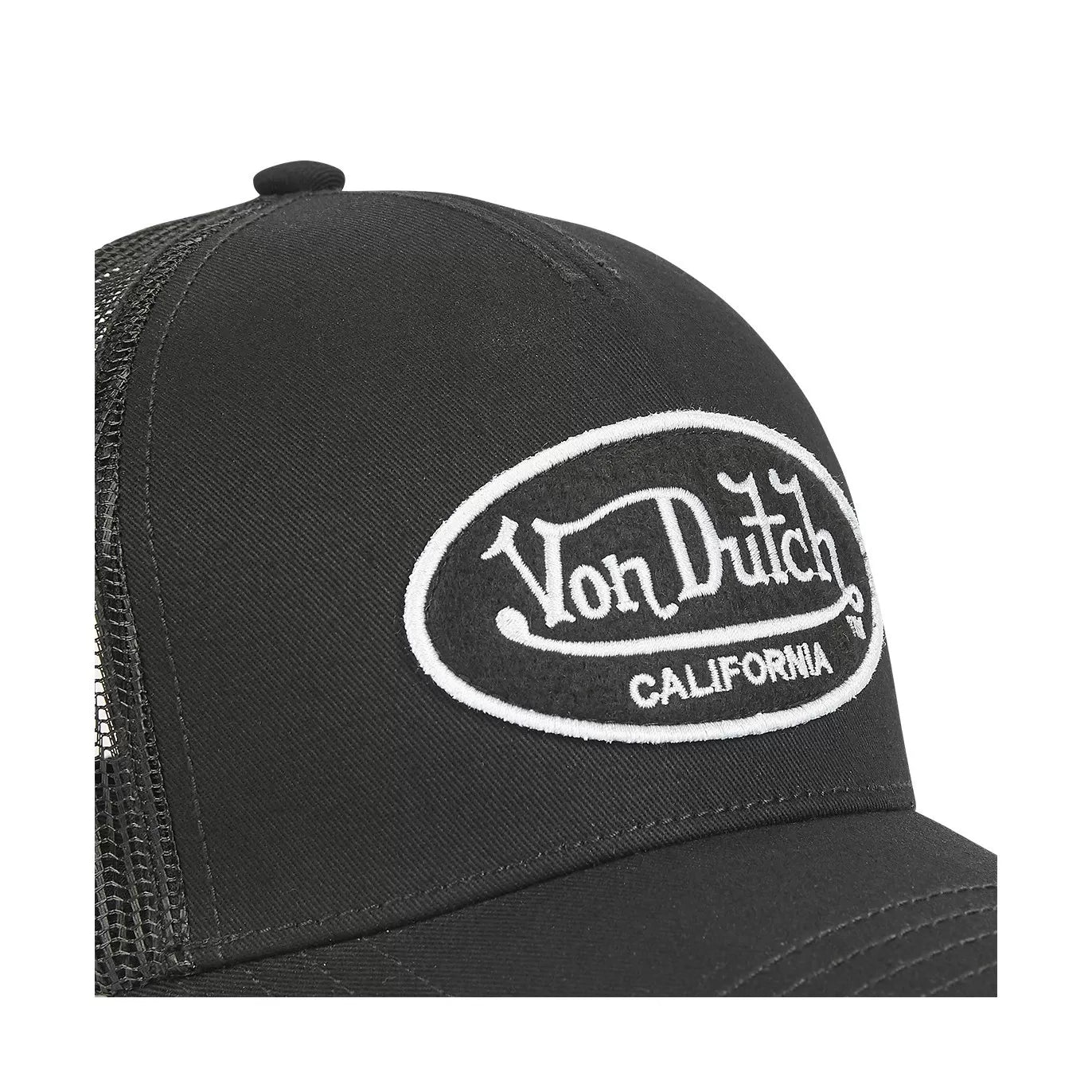 Von Dutch - Oval Patch Black Trucker Cap - Headz Up 