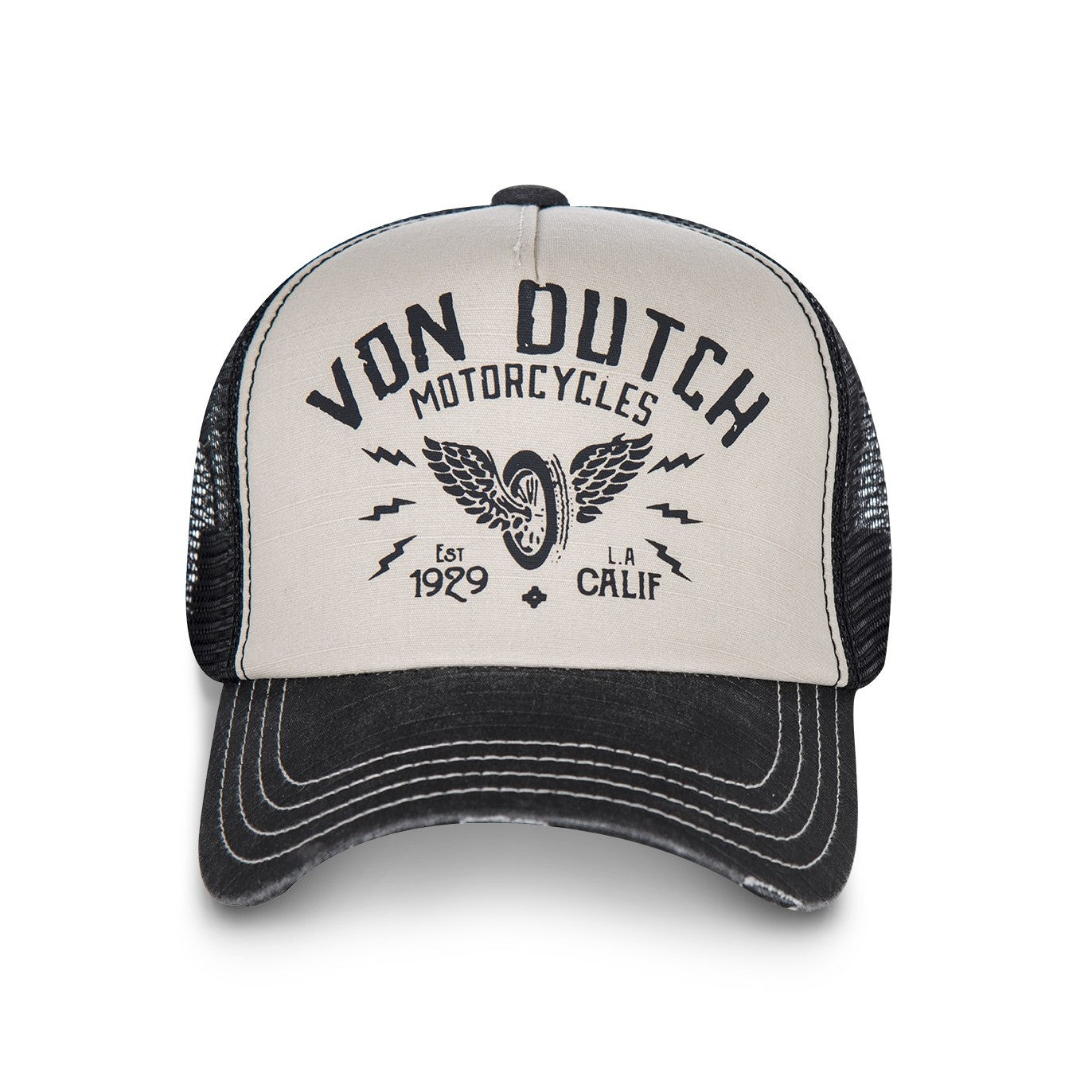 Von Dutch - Crew2 - Trucker Cap - Black/White - Headz Up 
