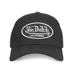 Von Dutch - Oval Patch - Black (White Logo) - A-Frame Cap - Headz Up 