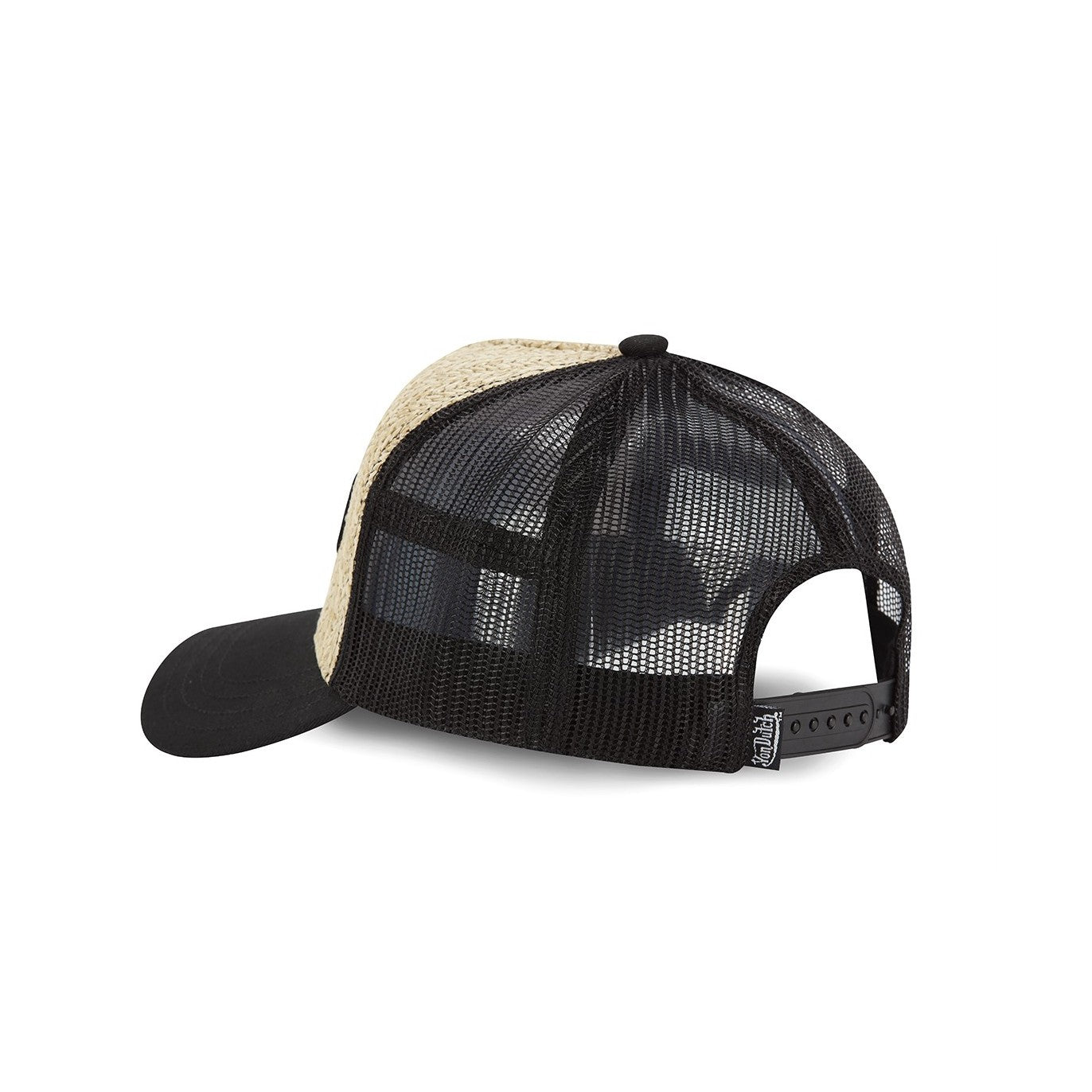 Von Dutch - PAILLE - 5-Panel Trucker Cap - Black/Sand - Headz Up 