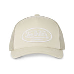 Von Dutch - Oval Patch - Trucker Cap - White/Stone - Headz Up 