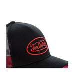 Von Dutch - Oval Patch Black/Red Trucker Cap - Headz Up 