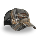 Von Dutch - Flannel - Trucker Cap - Brown - Headz Up 