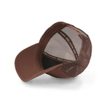 Von Dutch - Baseball Rubber Patch - 5-Panel Trucker Cap - Brown - Headz Up 