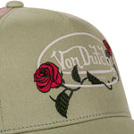 Von Dutch - Roses - 5-Panel Trucker Cap - Moss Green - Headz Up 