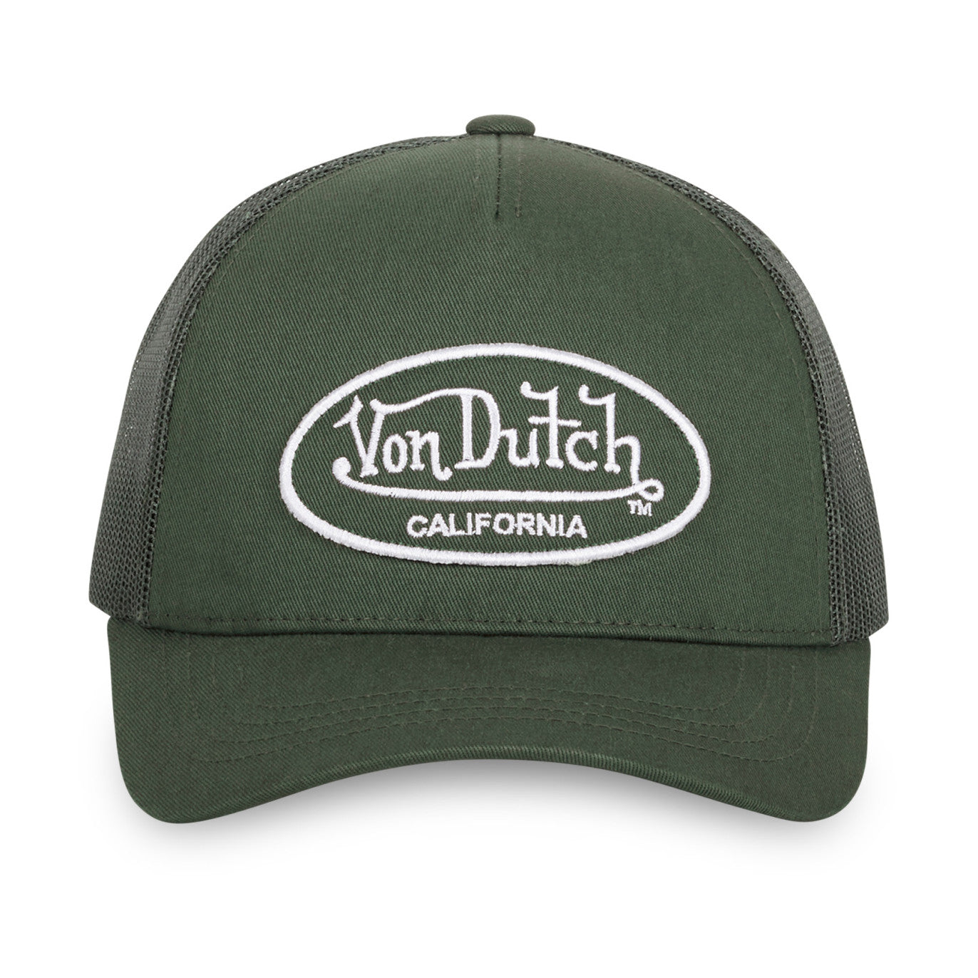 Von Dutch - Oval Patch - Trucker Cap - Dark Green - Headz Up 