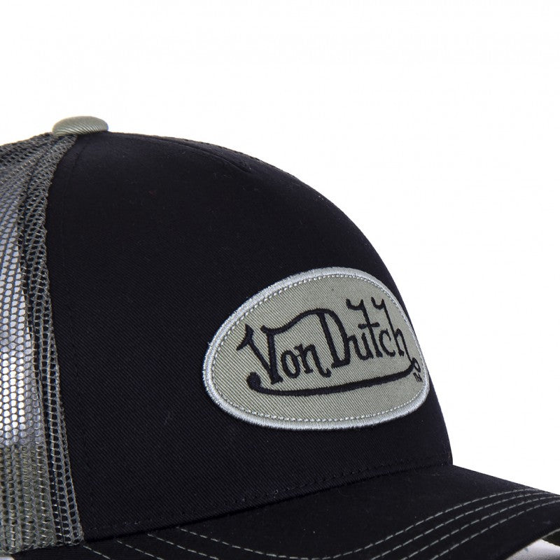 Von Dutch - Oval Patch Black/Olive Trucker Cap - Headz Up 