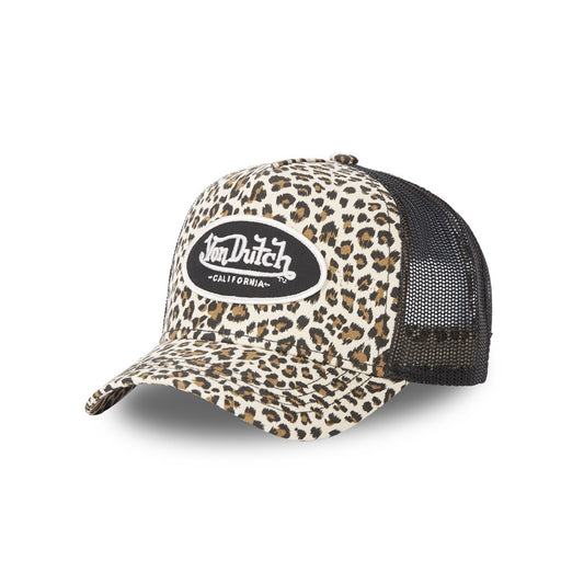 Von Dutch - Oval Patch - Trucker Cap - White Leopard