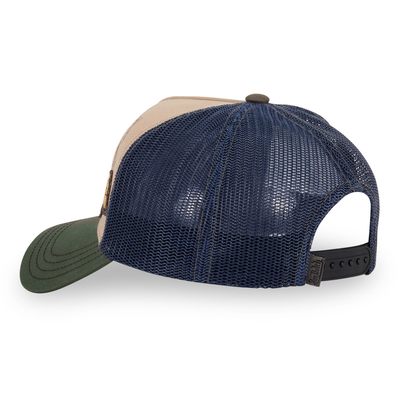 Von Dutch - Multi Patches - Trucker Cap - Navy/Brown/Olive - Headz Up 