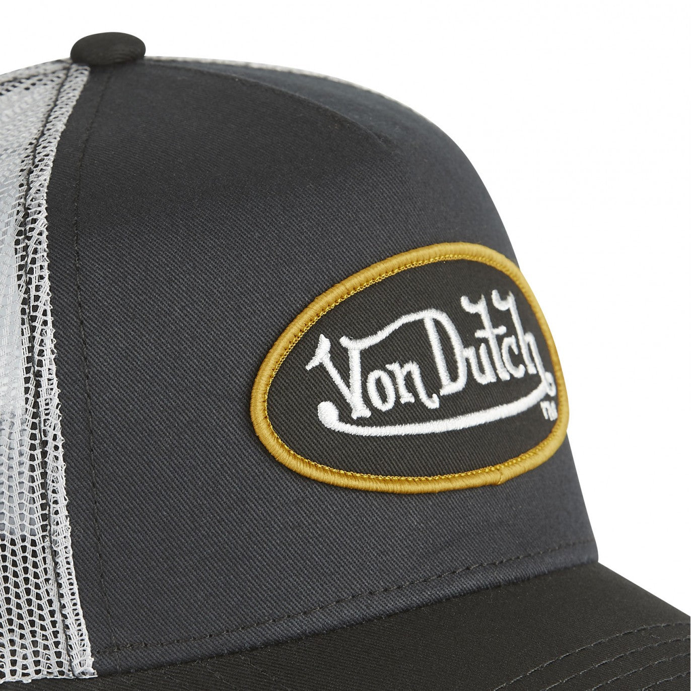 Von Dutch - Oval Patch - Trucker Cap - Grey/Black - Headz Up 