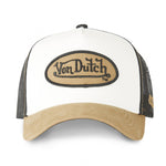 Von Dutch - Oval Patch - Trucker Cap - Black/White/Beige - Headz Up 
