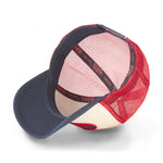 Von Dutch - Oval Patch - Trucker Cap - Red Beige Navy - Headz Up 