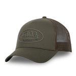 Von Dutch - Baseball Rubber Patch - 5-Panel Trucker Cap - Olive - Headz Up 