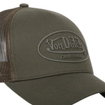Von Dutch - Baseball Rubber Patch - 5-Panel Trucker Cap - Olive - Headz Up 