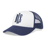 BLS - Classic Logo Trucker Cap - White/Navy - Headz Up 