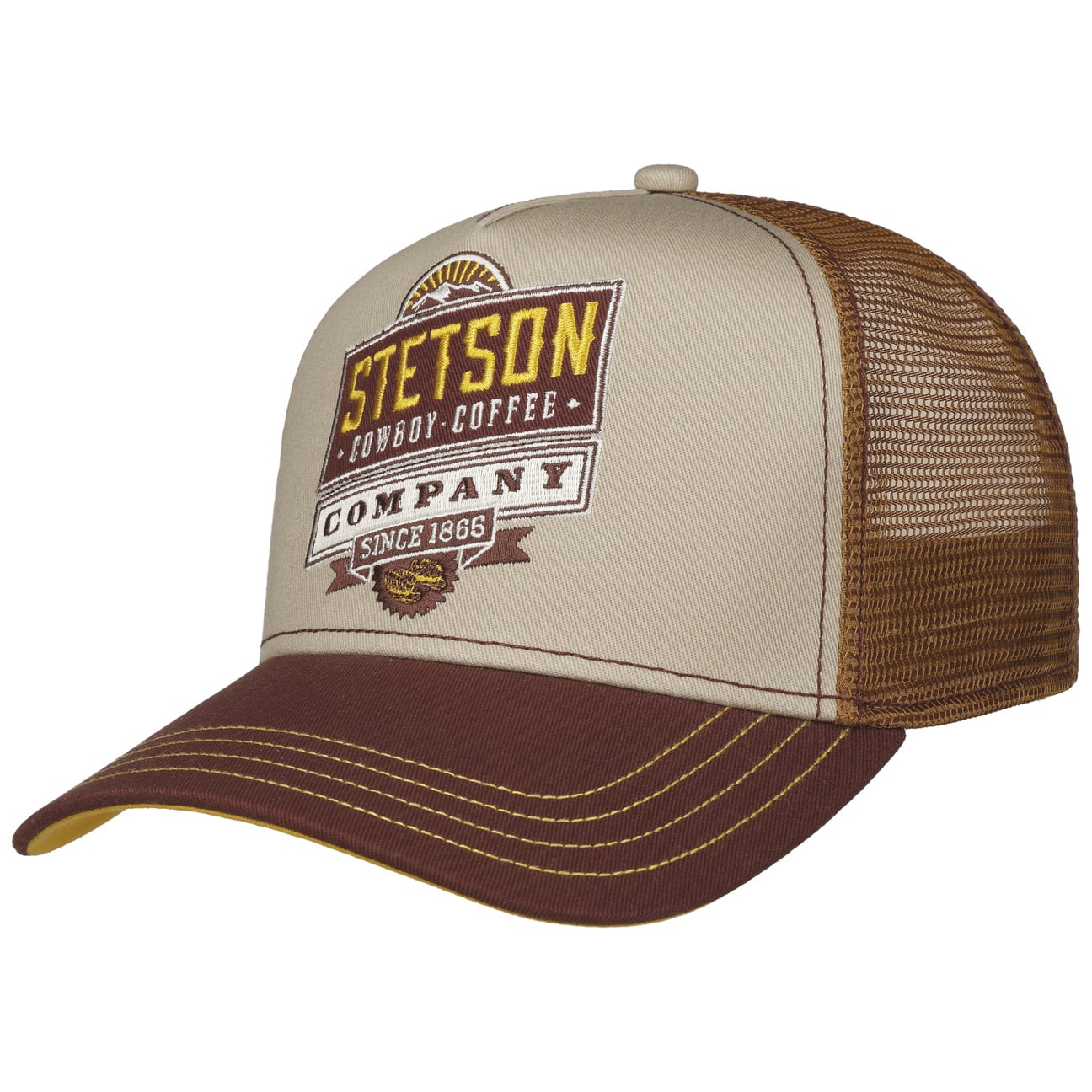 Stetson - Cowboy Coffee - Trucker Cap - Brown/Beige - Headz Up 