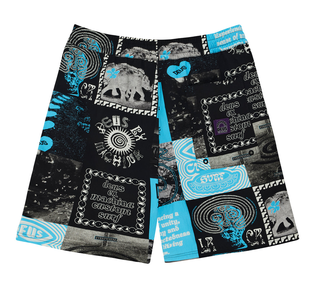 DEUS - Washed Away Swim Short - Caviar - Headz Up 
