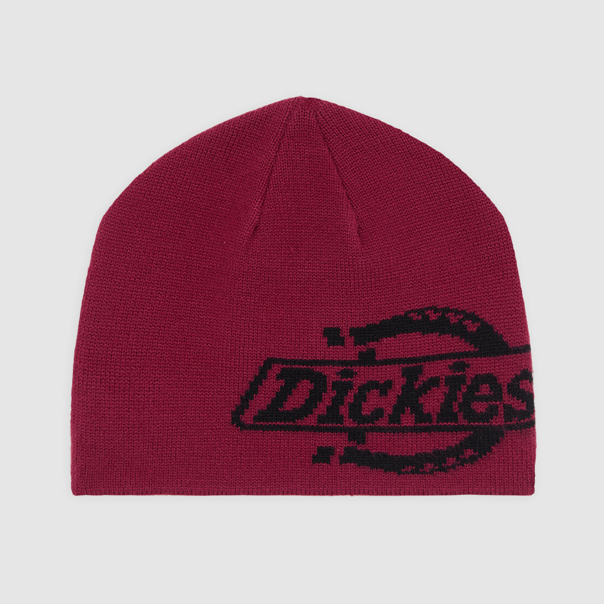 Dickies Summerdale logo-beanie i tibetansk rød set forfra
