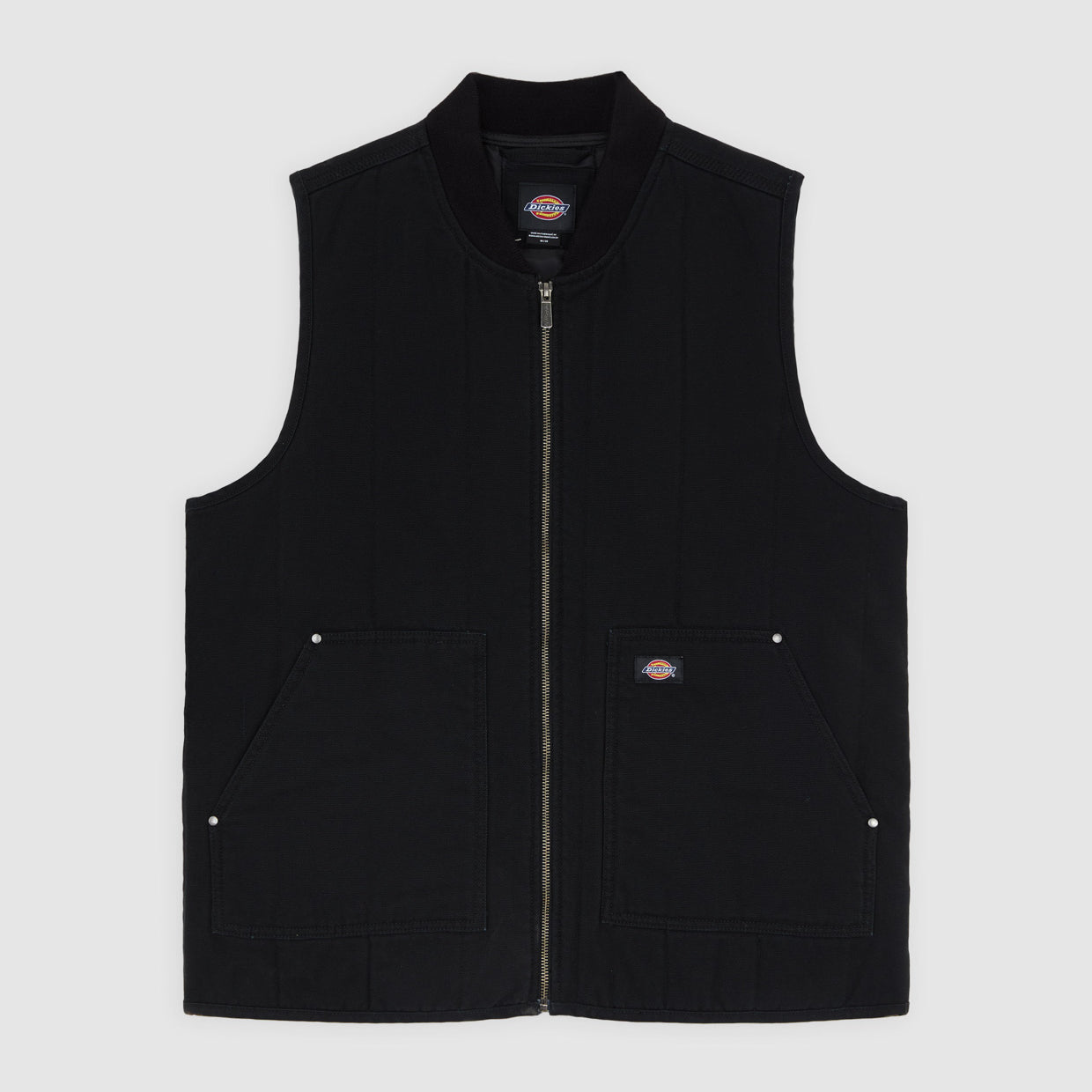 Dickies - Quilted Canvas Vest - Black - Headz Up 