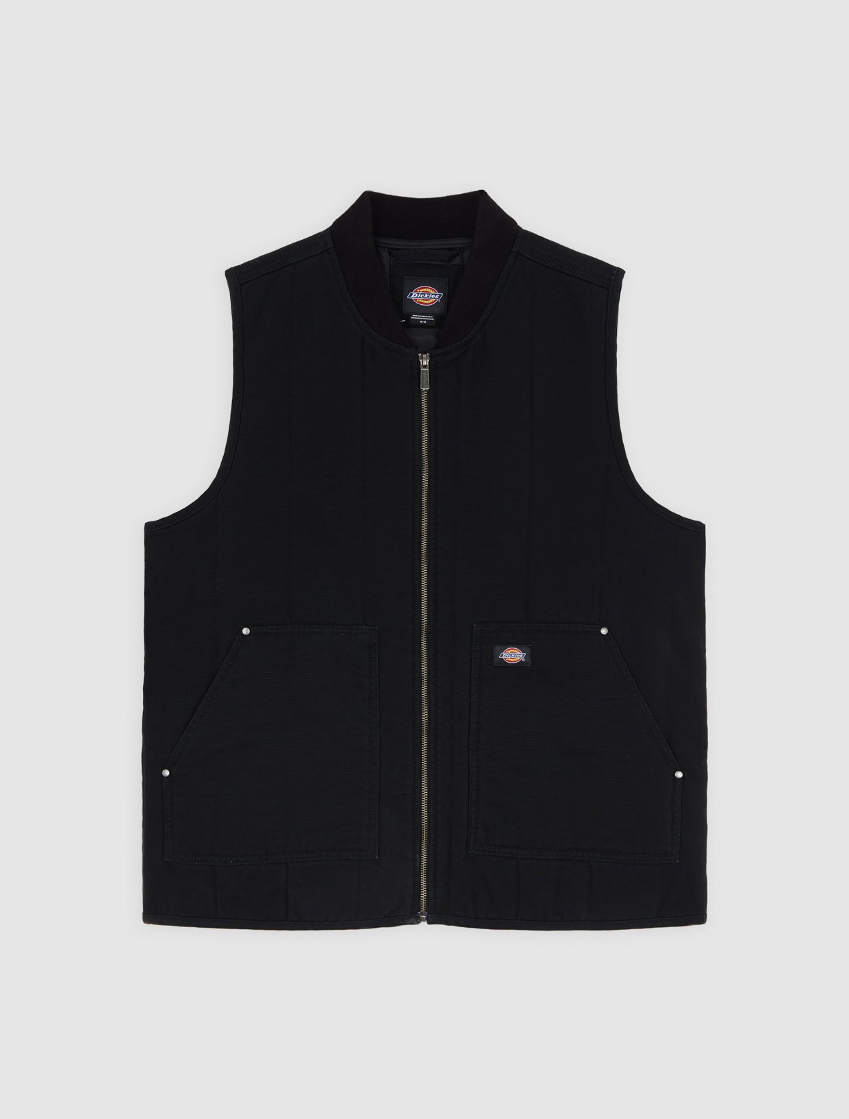 Dickies - Quilted Canvas Vest - Black - Headz Up 