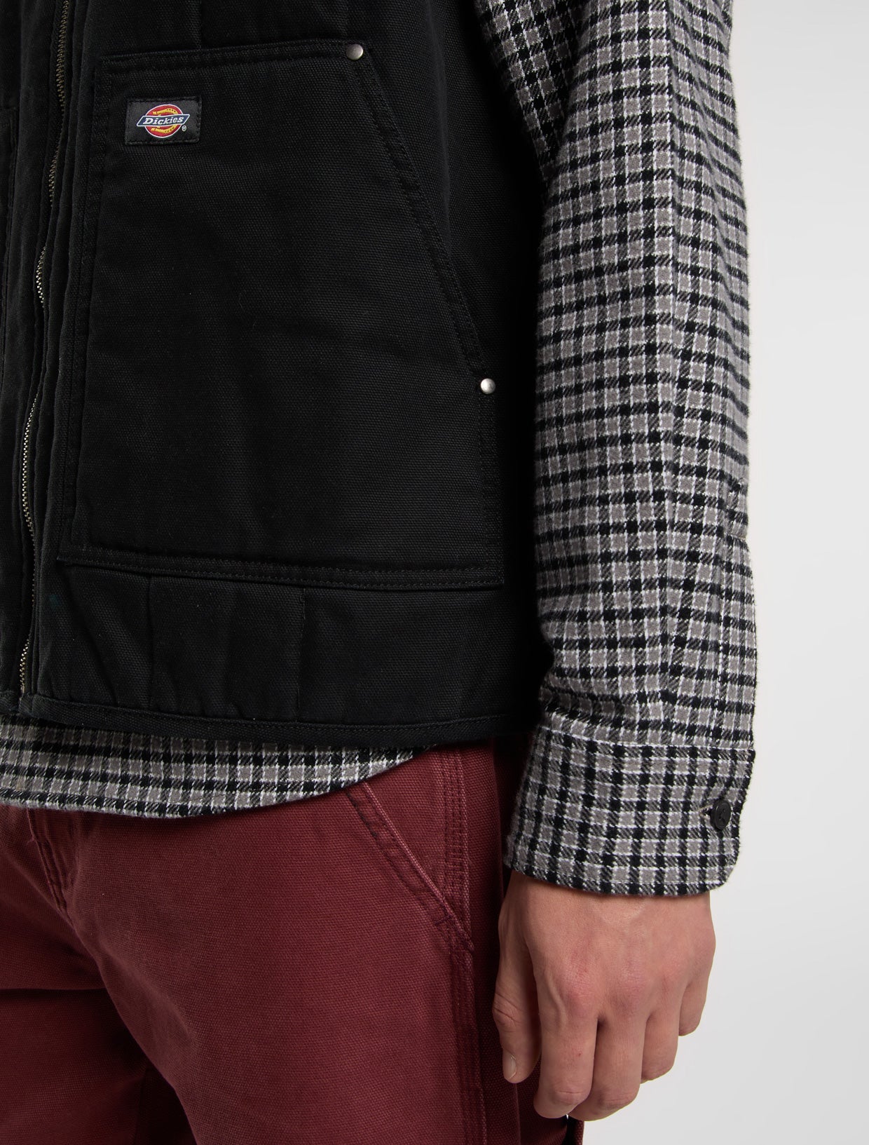 Dickies - Quilted Canvas Vest - Black - Headz Up 