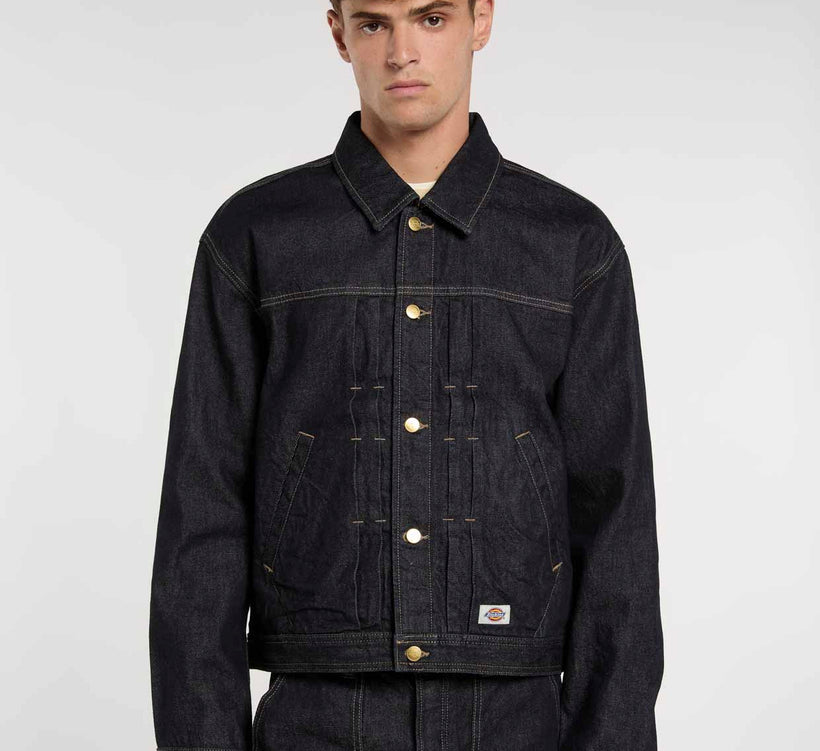 Dickies - Selvedge Pleated Demin Jacket - Rinsed - Headz Up 