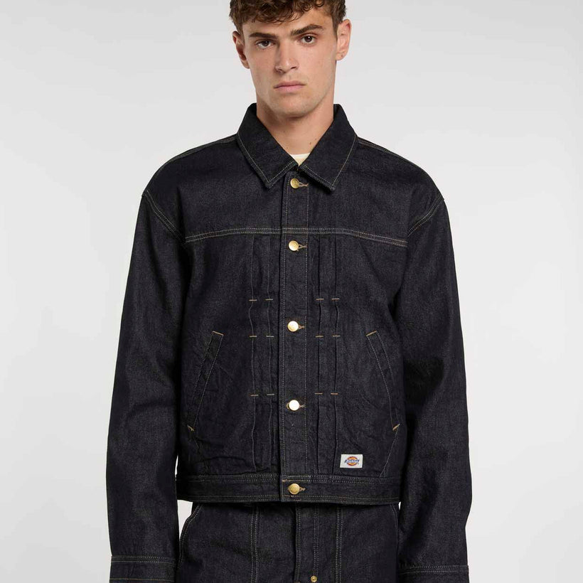 Dickies - Selvedge Pleated Demin Jacket - Rinsed - Headz Up 