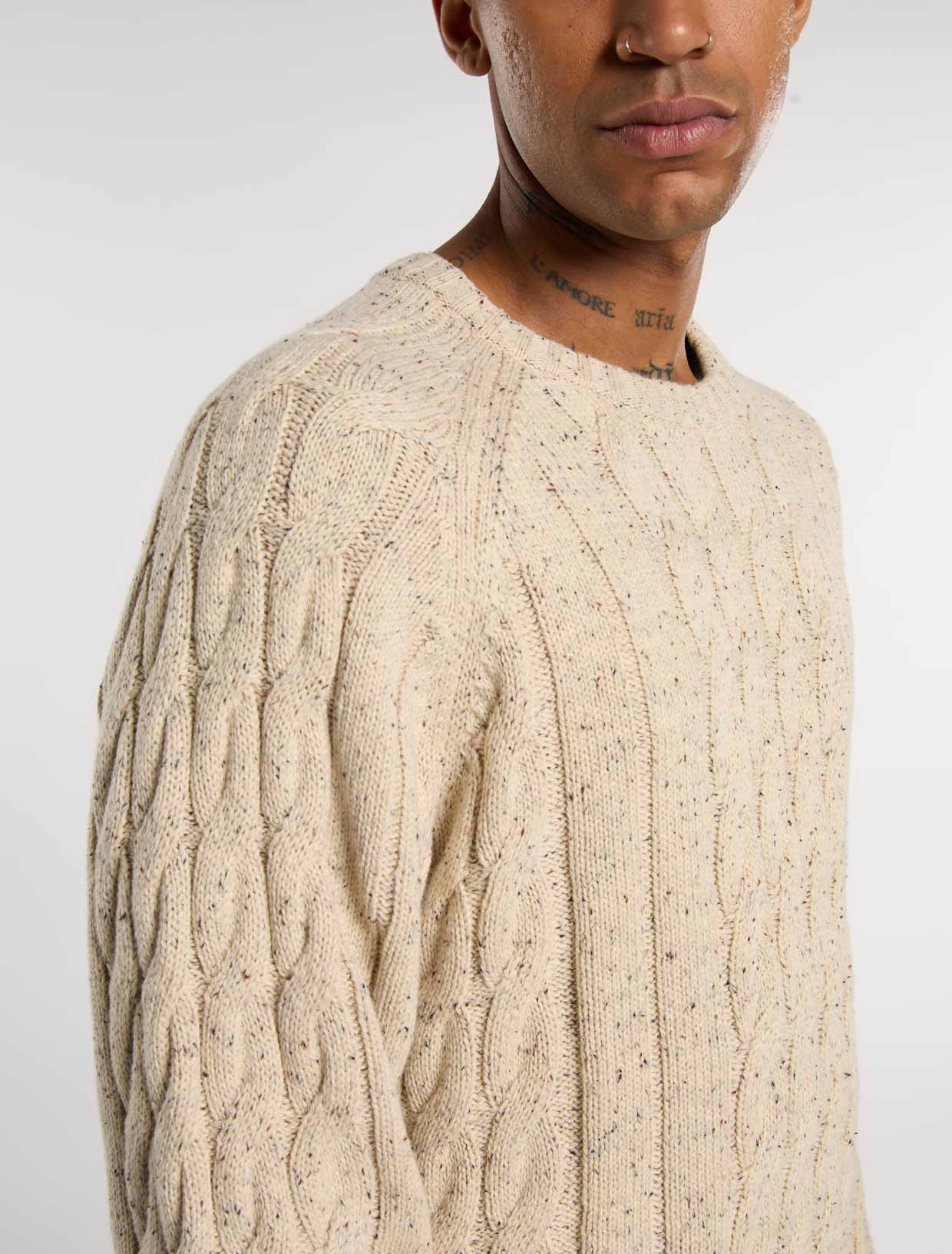 Dickies - Vanleer Cable Sweater - Wood Ash - Headz Up 