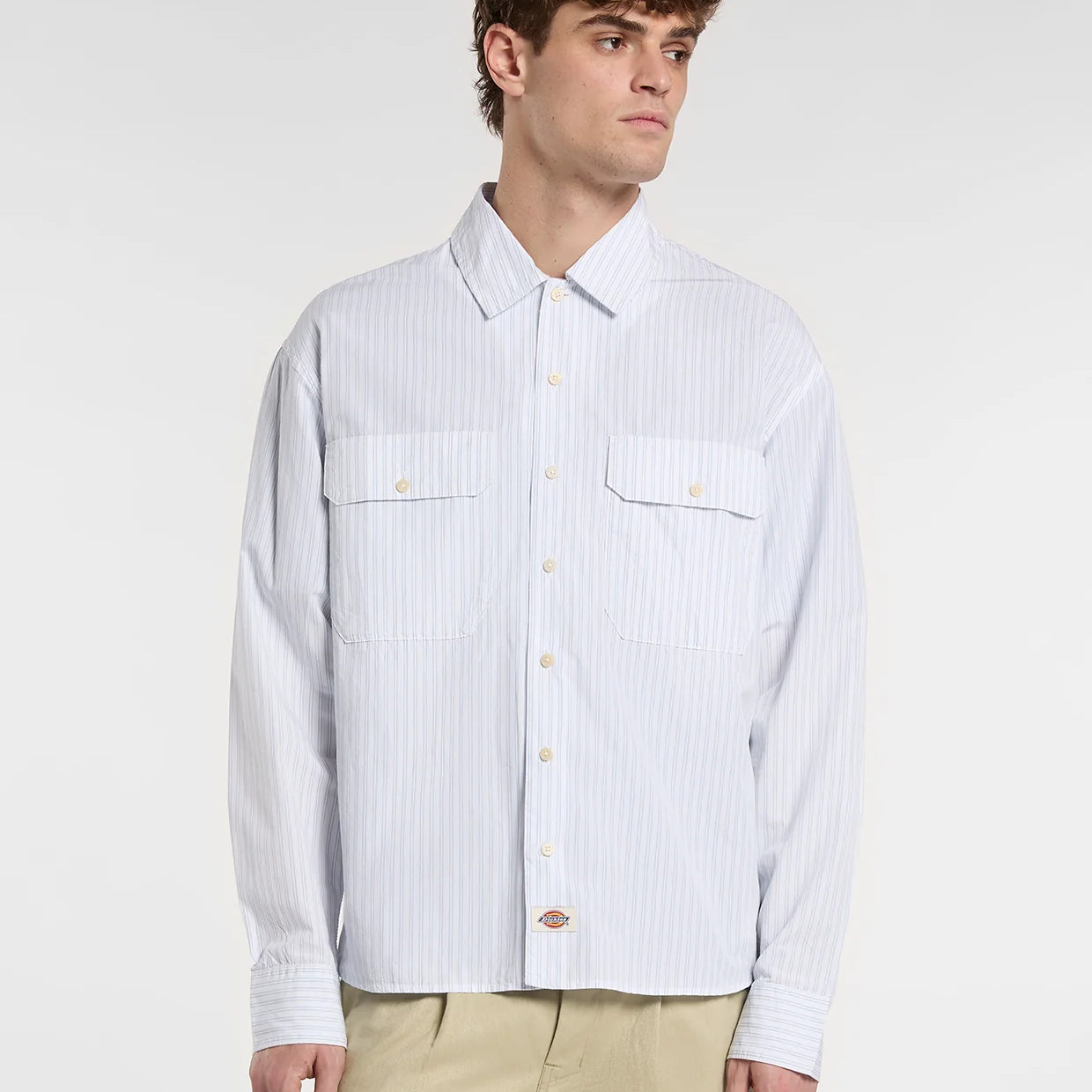 Dickies - Supima Work Shirt Long Sleeve - White - Headz Up 