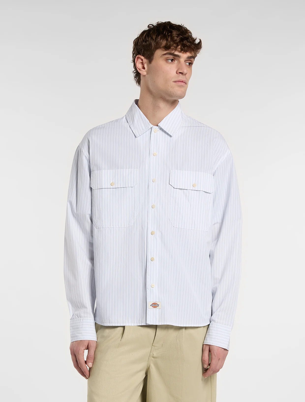 Dickies - Supima Work Shirt Long Sleeve - White - Headz Up 