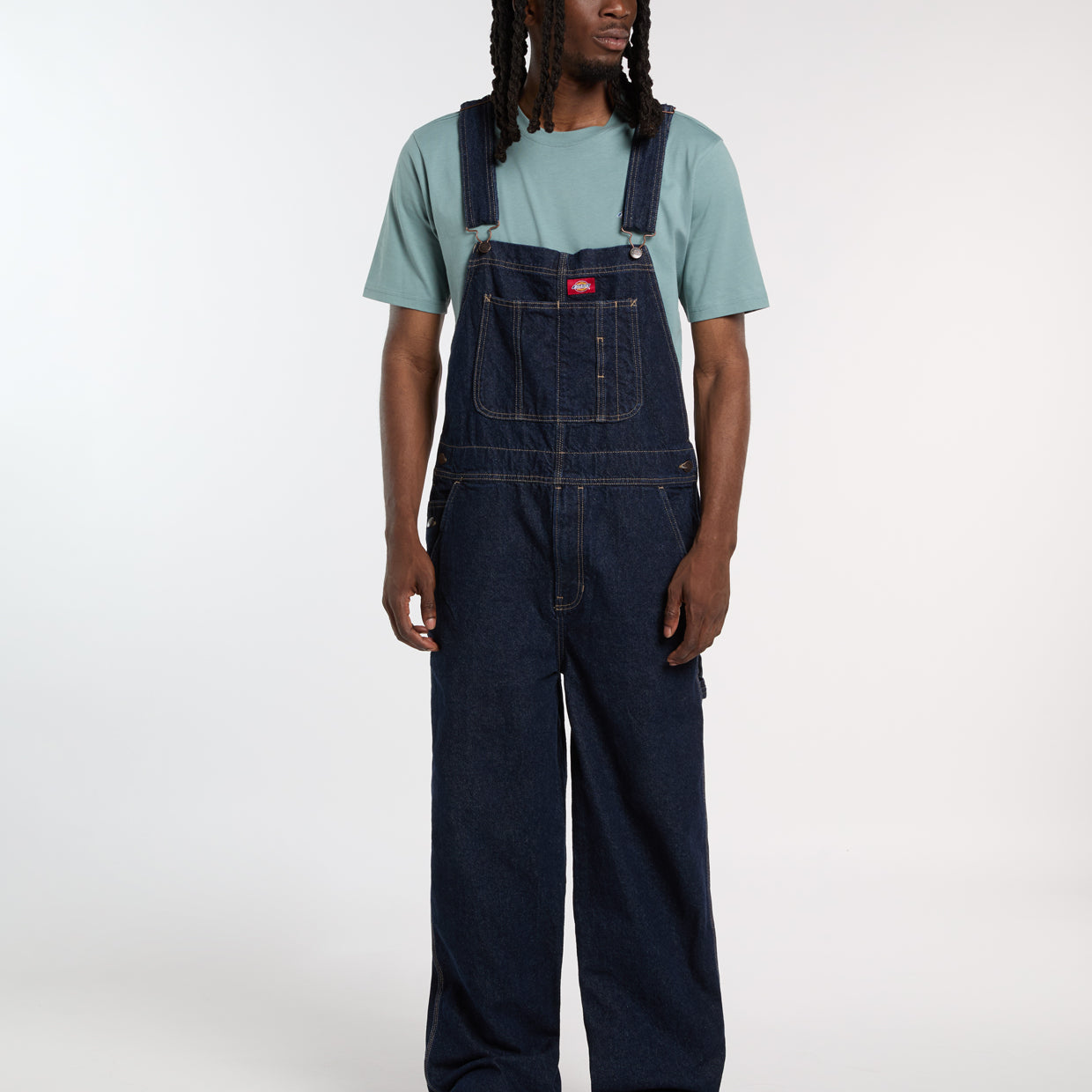 Dickies - Classic Demin Bib Rinsed - Navy - Headz Up 