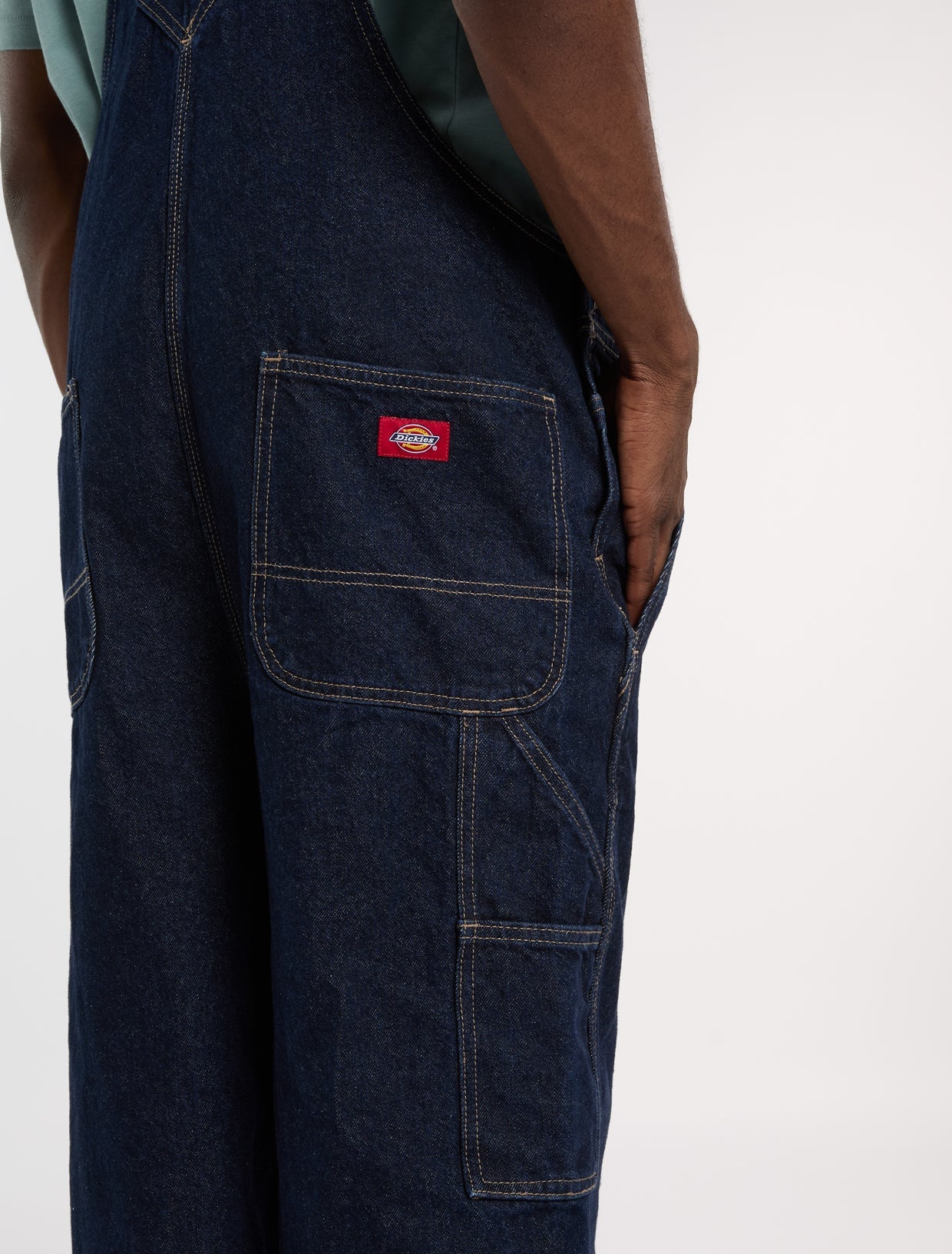 Dickies - Classic Demin Bib Rinsed - Navy - Headz Up 