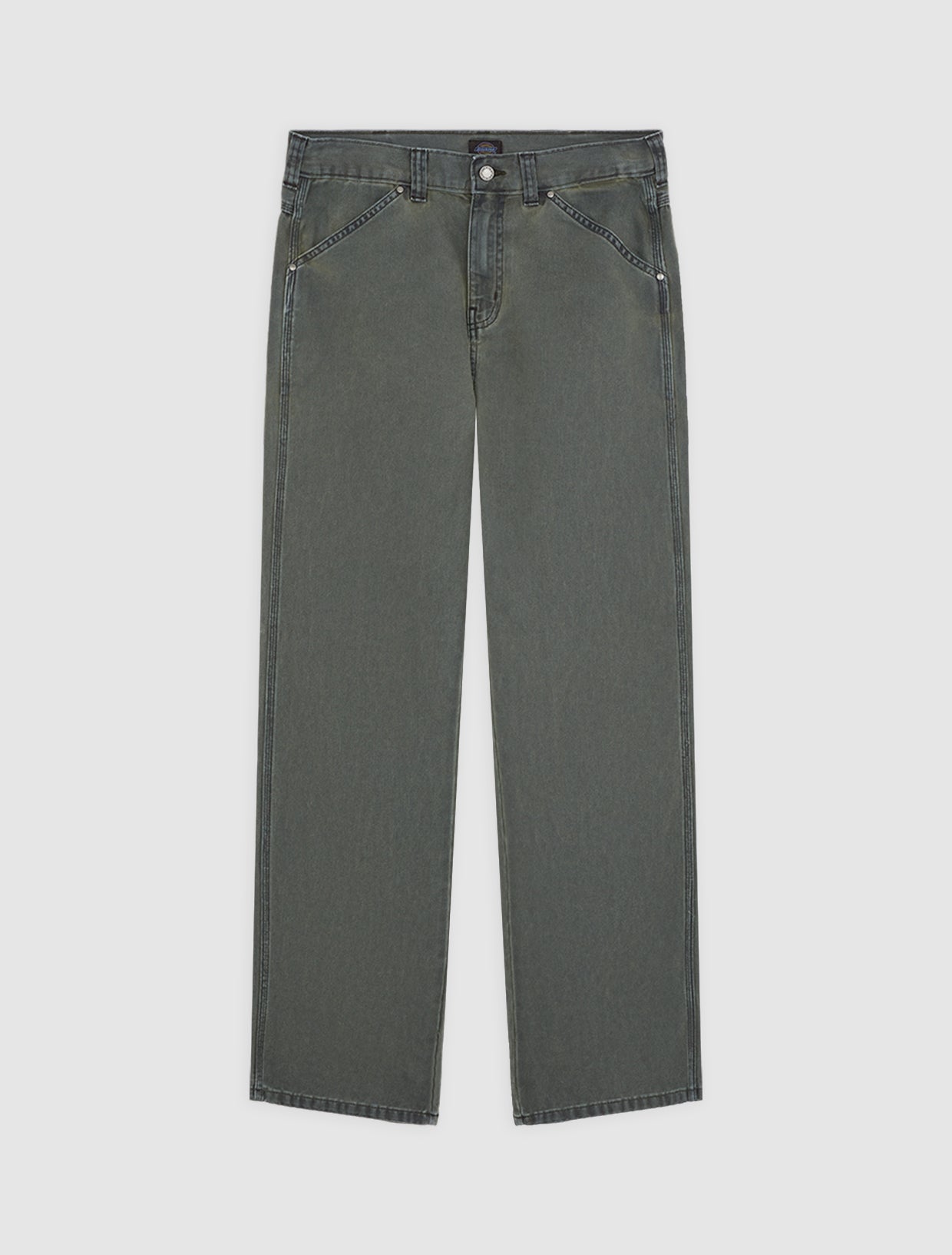 Dickies Houck loose straight canvasbukser i mørkeblå Deep Depths farve