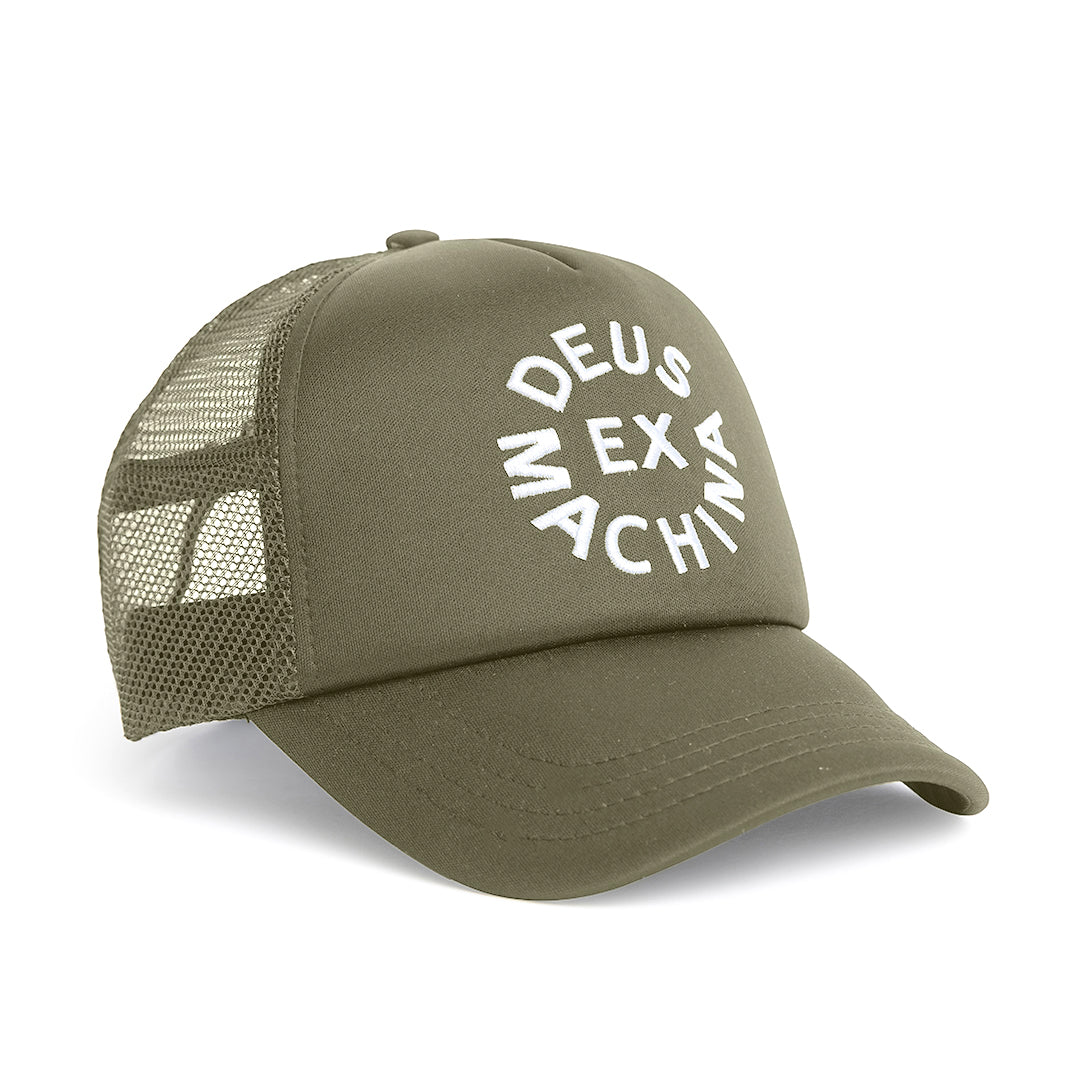 DEUS - Circle Logo Trucker - Forrest Green - Headz Up 
