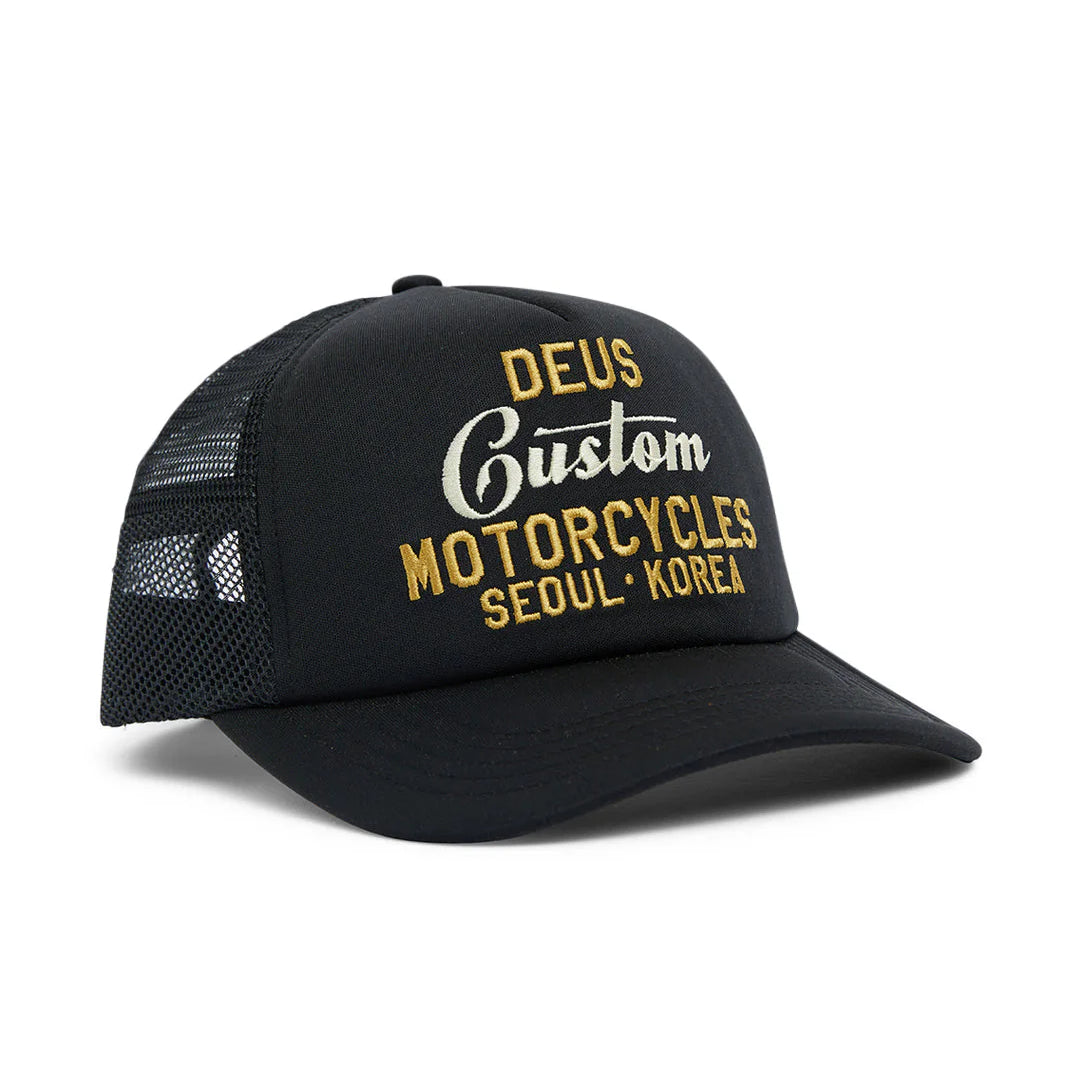DEUS - KAMLI Trucker Cap - Black - Headz Up 
