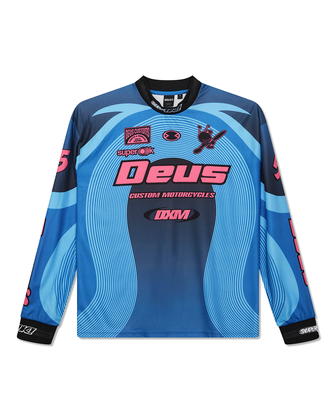 DEUS - Pledge Moto Jersey - Electric Blue - Headz Up 