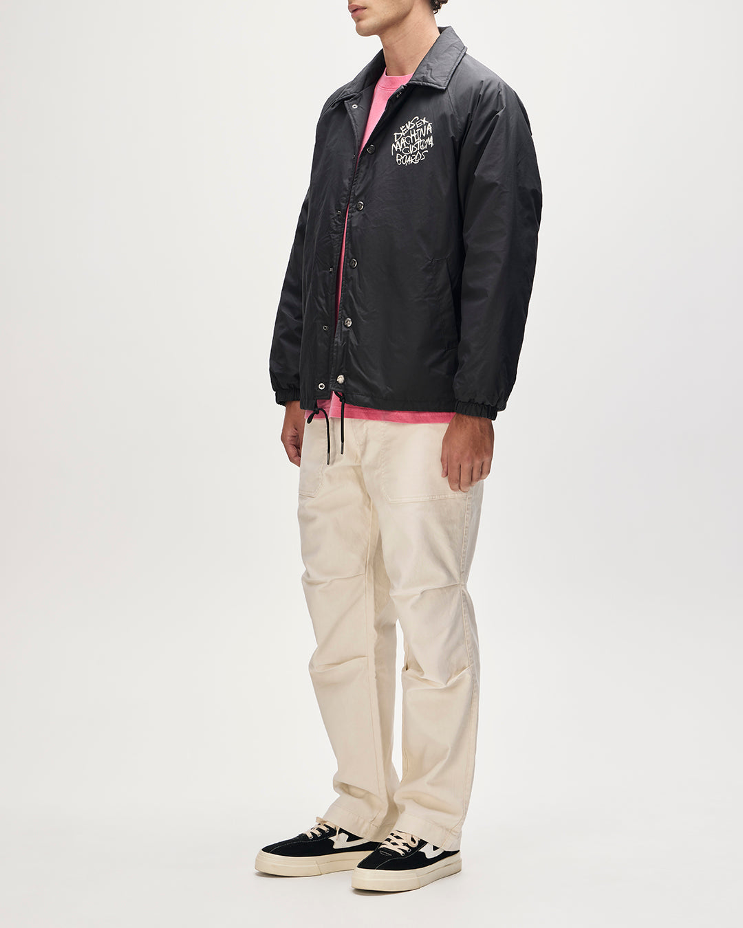 DEUS - Scrawler Coach Jacket - Anthracite - Headz Up 