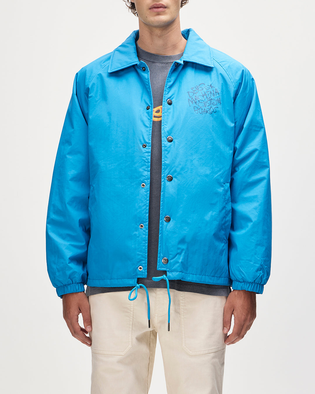 DEUS - Scrawler Coach Jacket - Wave Ride Blue - Headz Up 
