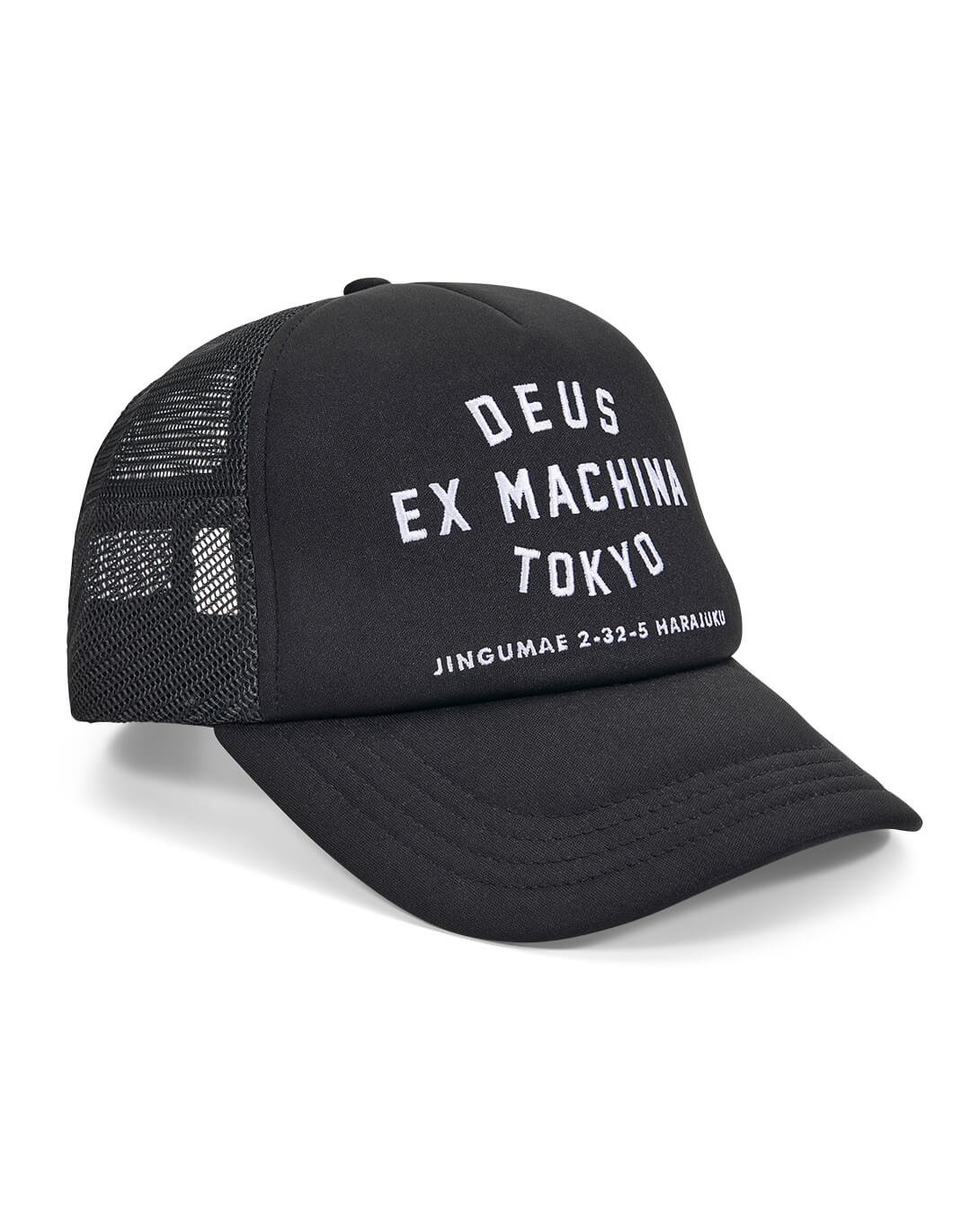 DEUS - Harajuku Address Trucker - Black - Headz Up 
