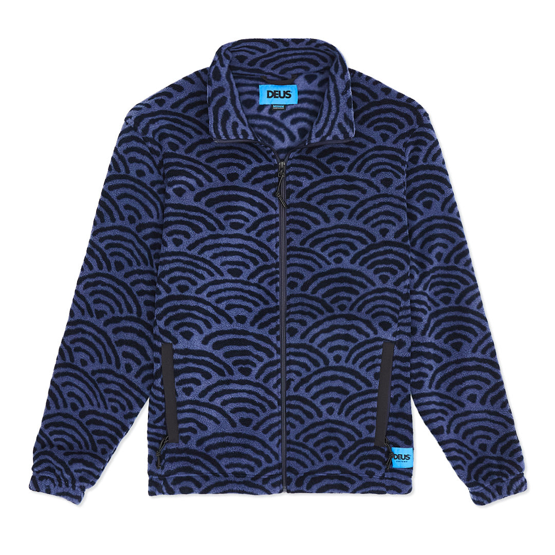 DEUS - Nihon Zip Fleece - Navy - Headz Up 