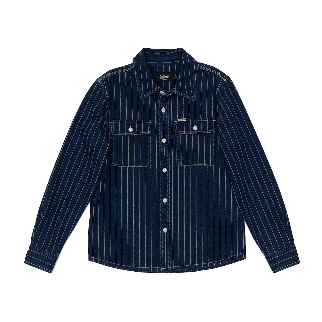 DEUS - Vacay Stripe Denim Shirt - Indigo - Headz Up 