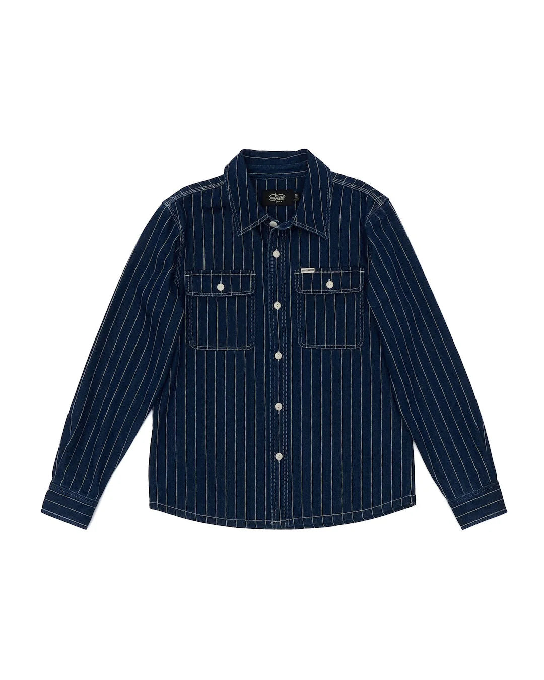 DEUS - Vacay Stripe Denim Shirt - Indigo - Headz Up 