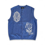 PAS DE MER - Doily Vest - Blue - Headz Up 
