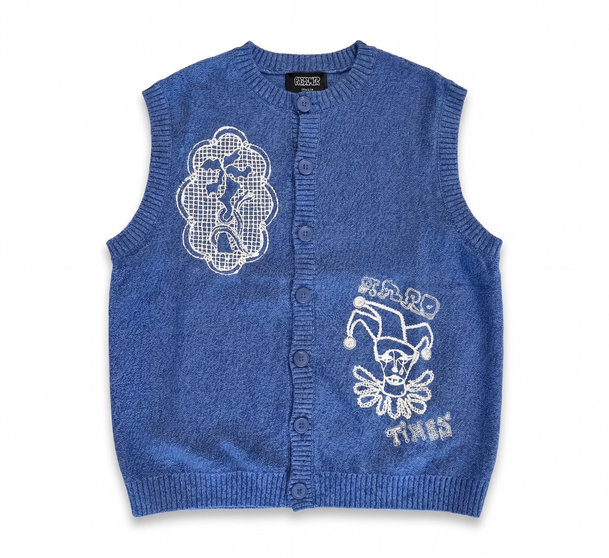 PAS DE MER - Doily Vest - Blue - Headz Up 