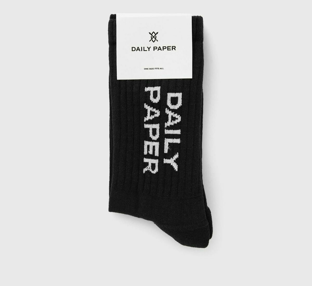 DAILY PAPER - Logotype socks - Black OS - Headz Up 