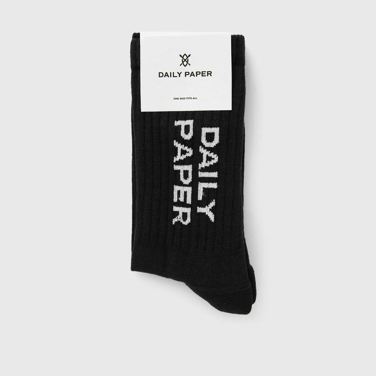 DAILY PAPER - Logotype socks - Black OS - Headz Up 